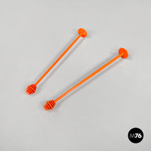 Load image into Gallery viewer, Orange plastic set of glasses and jug Orangeade by Jean Pierre Vitrac for Bourbon, 1970s