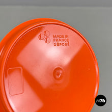 Load image into Gallery viewer, Orange plastic set of glasses and jug Orangeade by Jean Pierre Vitrac for Bourbon, 1970s