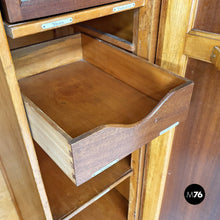 Load image into Gallery viewer, Wooden wardrobe with mirror, 1930s