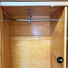 Load image into Gallery viewer, Wooden wardrobe with mirror, 1930s