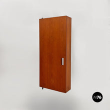 画像をギャラリービューアに読み込む, Wood and black metal wall wardrobe, 1960s