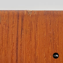 画像をギャラリービューアに読み込む, Wood and black metal wall wardrobe, 1960s