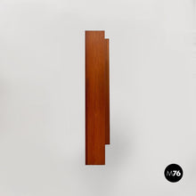 画像をギャラリービューアに読み込む, Wood and black metal wall wardrobe, 1960s