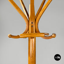 Load image into Gallery viewer, Wooden floor coat rack by Thonet, early 1900s