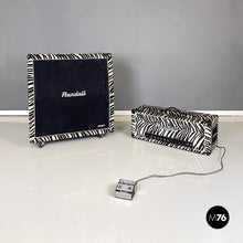 画像をギャラリービューアに読み込む, Headboard and case with zebra fabric by Randall, 1980s