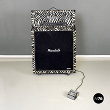 画像をギャラリービューアに読み込む, Headboard and case with zebra fabric by Randall, 1980s