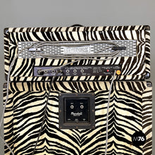 画像をギャラリービューアに読み込む, Headboard and case with zebra fabric by Randall, 1980s