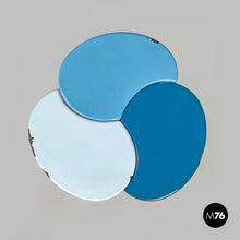 Carica l'immagine nel visualizzatore di Gallery, Blue and light blue enamel wrought iron coffee table, 1950s