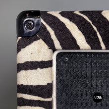 画像をギャラリービューアに読み込む, Headboard and case with zebra fabric by Randall, 1980s