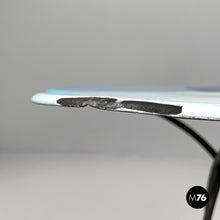 Carica l'immagine nel visualizzatore di Gallery, Blue and light blue enamel wrought iron coffee table, 1950s