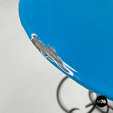 Carica l'immagine nel visualizzatore di Gallery, Blue and light blue enamel wrought iron coffee table, 1950s
