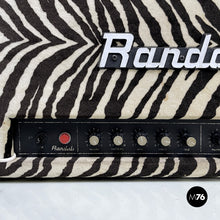 画像をギャラリービューアに読み込む, Headboard and case with zebra fabric by Randall, 1980s