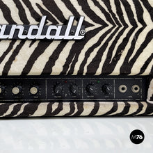 画像をギャラリービューアに読み込む, Headboard and case with zebra fabric by Randall, 1980s