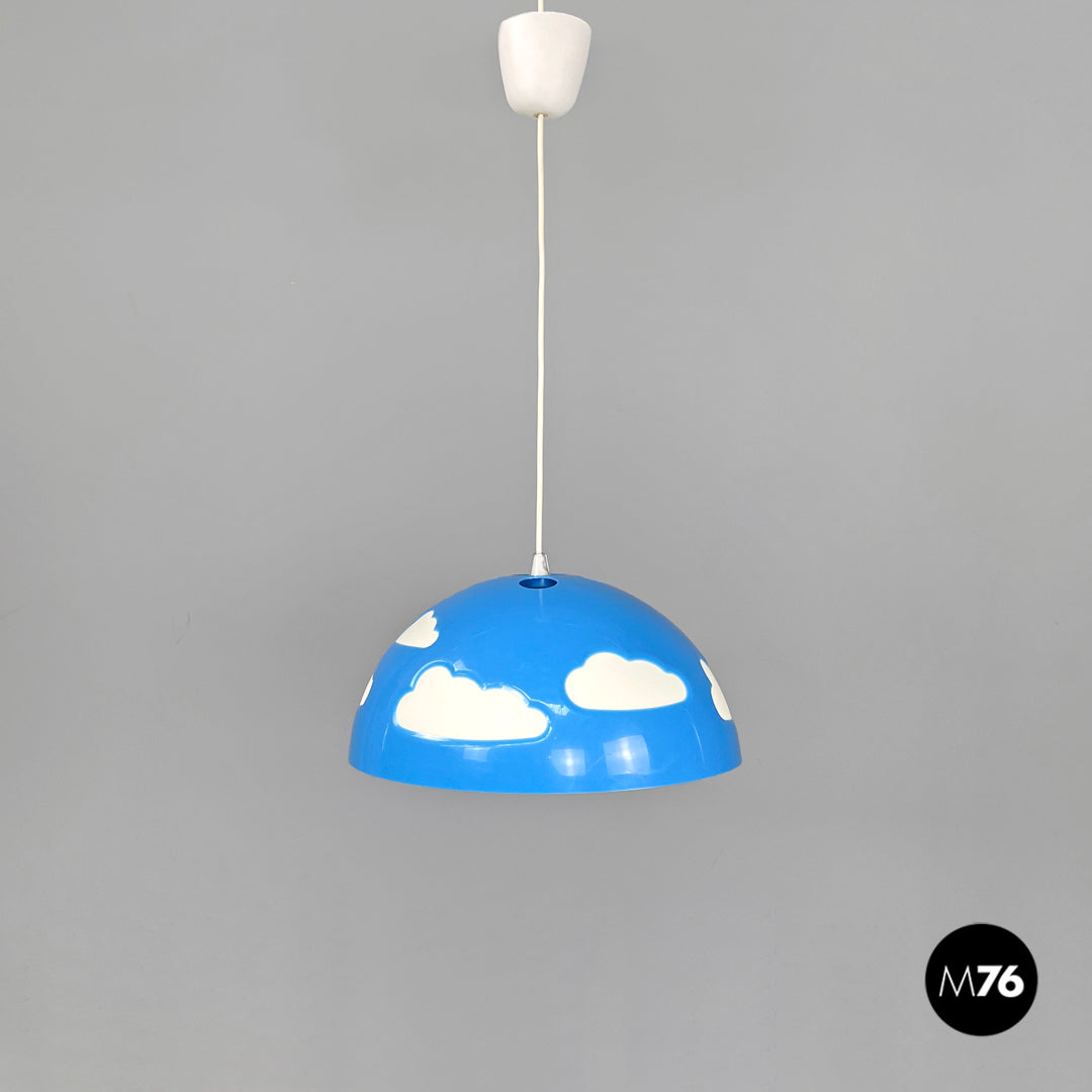 Light blue plastic ceiling lamp Skojig by Henrik Preutz for Ikea