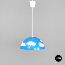 画像をギャラリービューアに読み込む, Light blue plastic ceiling lamp Skojig by Henrik Preutz for Ikea, early 2000s