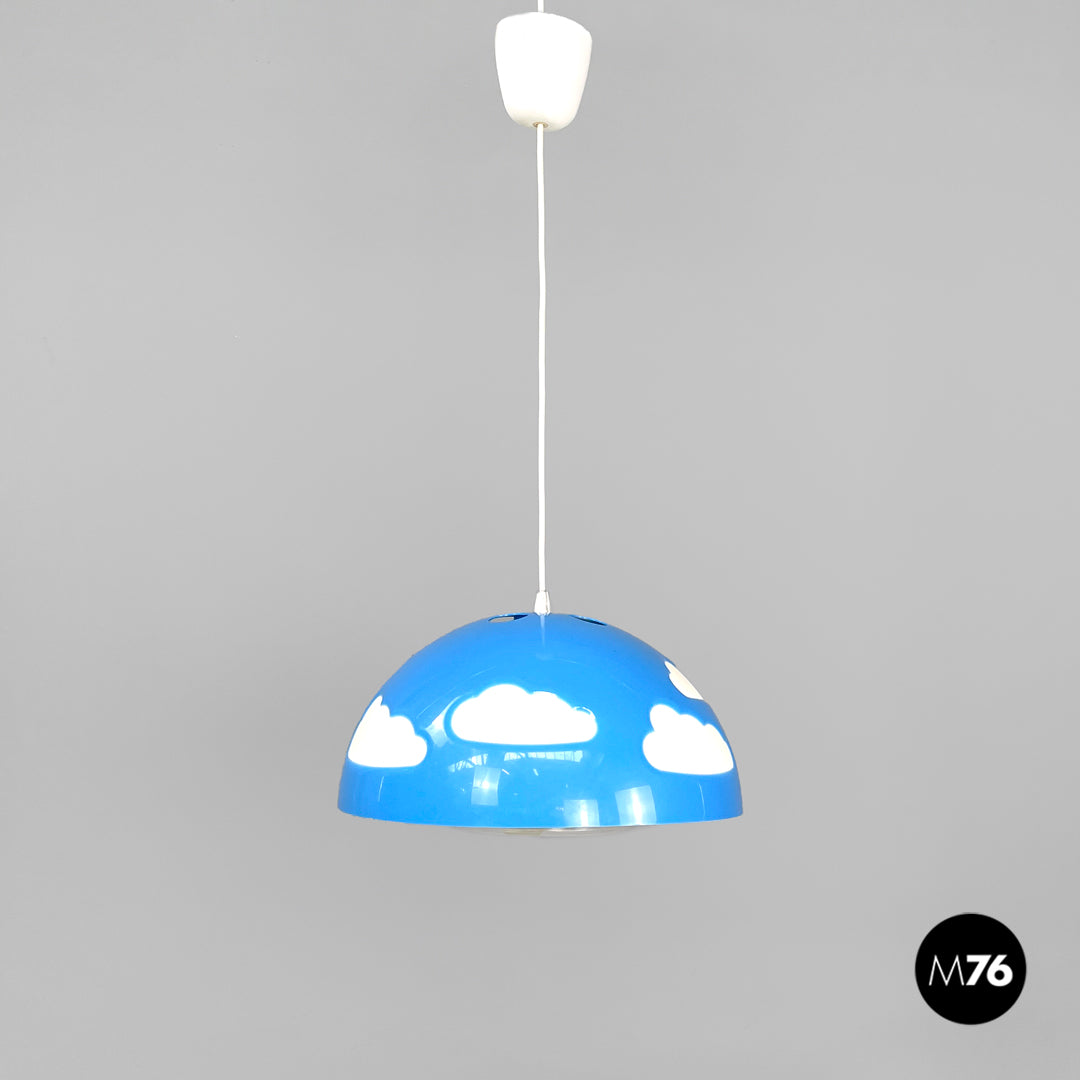 Light blue plastic ceiling lamp Skojig by Henrik Preutz for Ikea