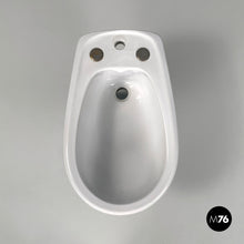 Carica l'immagine nel visualizzatore di Gallery, Blue ceramic bidet by Antonia Campi for Richard Ginori, 1970s