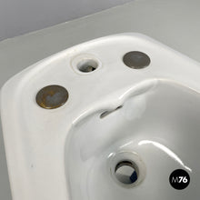 Carica l'immagine nel visualizzatore di Gallery, Blue ceramic bidet by Antonia Campi for Richard Ginori, 1970s