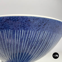 Carica l'immagine nel visualizzatore di Gallery, Blue ceramic bidet by Antonia Campi for Richard Ginori, 1970s