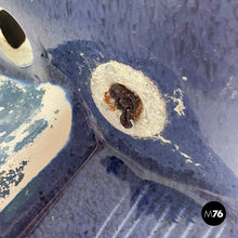 Carica l'immagine nel visualizzatore di Gallery, Blue ceramic bidet by Antonia Campi for Richard Ginori, 1970s