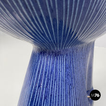 Carica l'immagine nel visualizzatore di Gallery, Blue ceramic bidet by Antonia Campi for Richard Ginori, 1970s