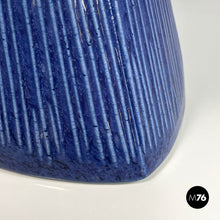 Carica l'immagine nel visualizzatore di Gallery, Blue ceramic bidet by Antonia Campi for Richard Ginori, 1970s