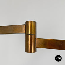Charger l'image dans la galerie, Brass floor lamp with adjustable arm, 1940s