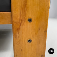 将图片加载到图库查看器,Black faux leather sofa Bastiano by Afra and Tobia Scarpa for Gavina, 1960s