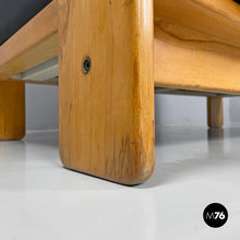 将图片加载到图库查看器,Black faux leather sofa Bastiano by Afra and Tobia Scarpa for Gavina, 1960s