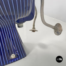 画像をギャラリービューアに読み込む, Bidet in white ceramic with blue enamel, 1970s