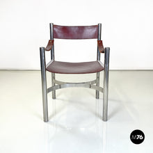 Charger l'image dans la galerie, Brown leather chairs by D.I.D., 1970s