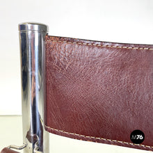 Charger l'image dans la galerie, Brown leather chairs by D.I.D., 1970s