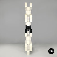 画像をギャラリービューアに読み込む, Modular black and white wooden bookcase, 1980s