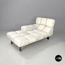 画像をギャラリービューアに読み込む, Padded chaise longue with blue and white cubes by Arflex, 1990s