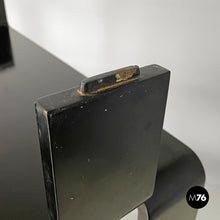 画像をギャラリービューアに読み込む, Modular black and white wooden bookcase, 1980s