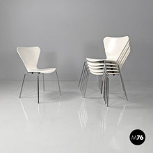 画像をギャラリービューアに読み込む, white wood curved chairs, 1970s