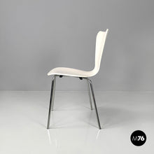 画像をギャラリービューアに読み込む, white wood curved chairs, 1970s