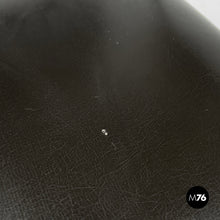 将图片加载到图库查看器,Black faux leather and metal chair, 1960s