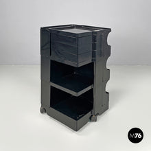 画像をギャラリービューアに読み込む, Black plastic cart Boby by Joe Colombo for Bieffeplast, 1970s