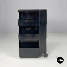 画像をギャラリービューアに読み込む, Black plastic cart Boby by Joe Colombo for Bieffeplast, 1970s