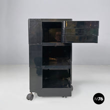 画像をギャラリービューアに読み込む, Black plastic cart Boby by Joe Colombo for Bieffeplast, 1970s