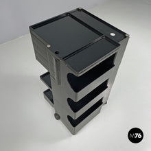 画像をギャラリービューアに読み込む, Black plastic cart Boby by Joe Colombo for Bieffeplast, 1970s