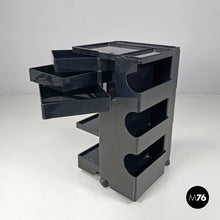 画像をギャラリービューアに読み込む, Black plastic cart Boby by Joe Colombo for Bieffeplast, 1970s
