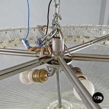 画像をギャラリービューアに読み込む, Round ceiling light by Barovier&Toso in transparent Murano glass, 1940s
