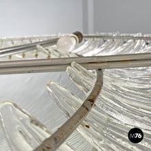 画像をギャラリービューアに読み込む, Round ceiling light by Barovier&Toso in transparent Murano glass, 1940s