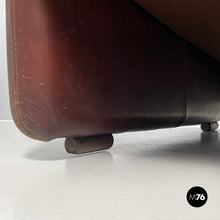 将图片加载到图库查看器,Brown leather armchairs Coronado by Afra and Tobia Scarpa for B&B, 1970s
