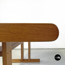画像をギャラリービューアに読み込む, Rectangular wooden dining table, 1980s