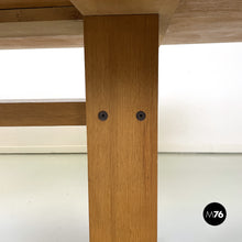 画像をギャラリービューアに読み込む, Rectangular wooden dining table, 1980s