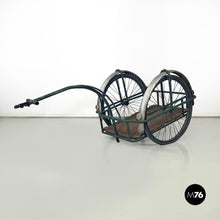 Load image into Gallery viewer, Bicycle trolley in metal and wood, 1960s