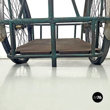 Load image into Gallery viewer, Bicycle trolley in metal and wood, 1960s